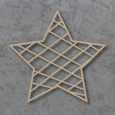 Geometric Star Detailed Craft Shapes