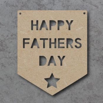 Happy Fathers Day Flag Craft Sign