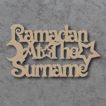 Ramadan at the 'Your Name' Craft Sign 