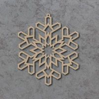 Geometric Snowflake Detailed Craft Shapes