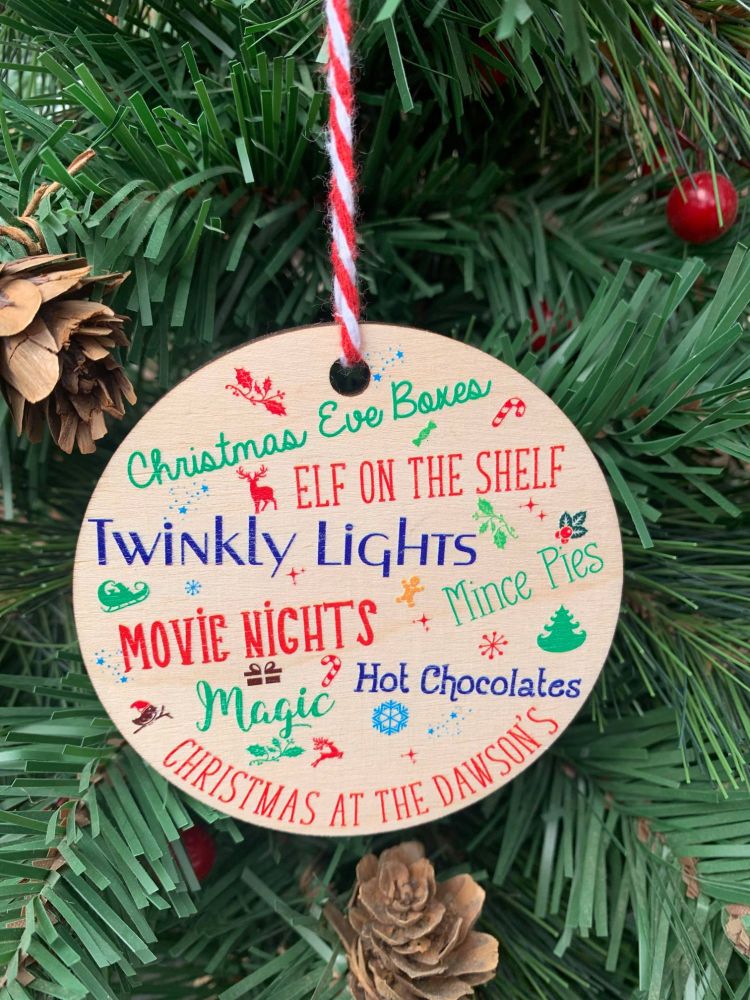 Christmas At The Printed Bauble, Gift Tag