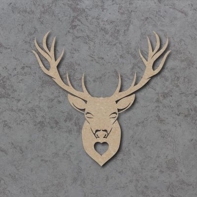 Stag Heart Wall Plaque Craft Shapes