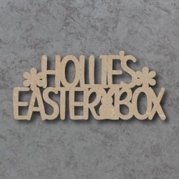 Easter Box Topper Craft Sign - Personalised 