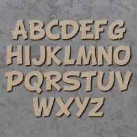 Cartoon Font Single mdf Wooden Letters  **PRICE PER LETTER**