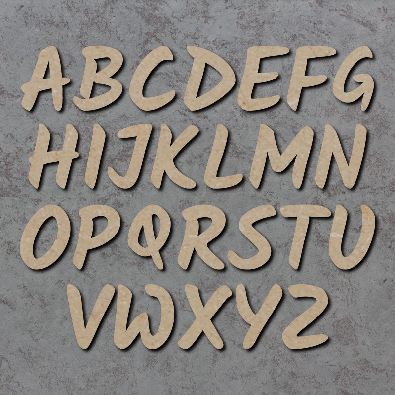 Kalam Font Single mdf Wooden Letters  **PRICE PER LETTER**