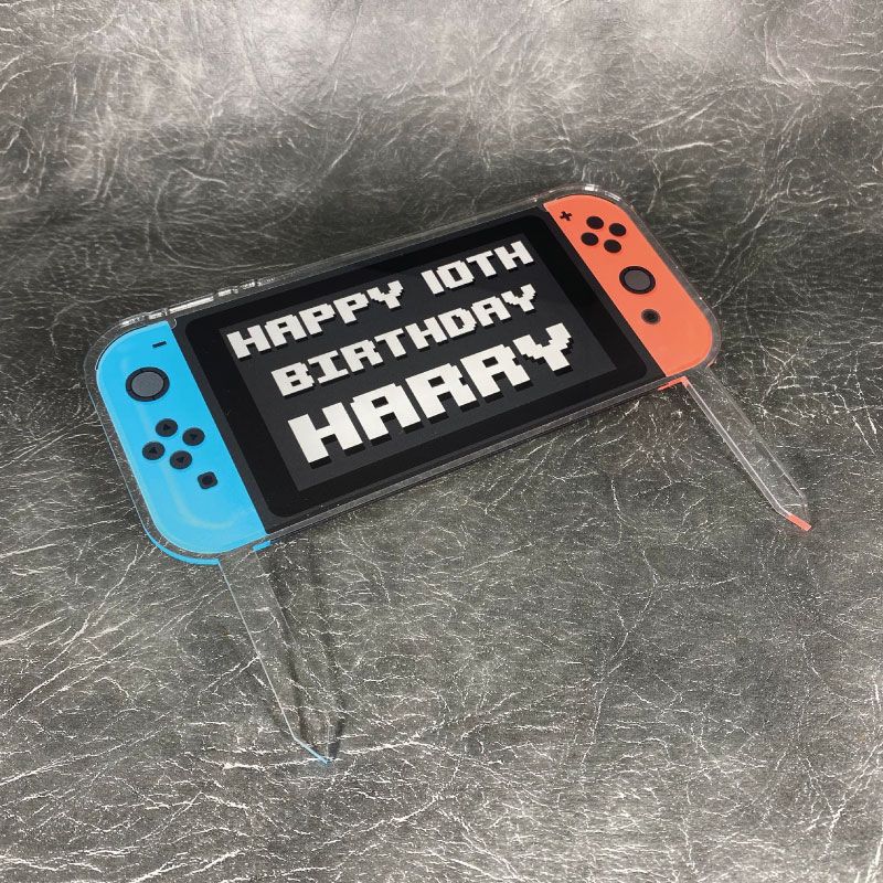 Personalised Switch Cake Topper, birthday cake topper