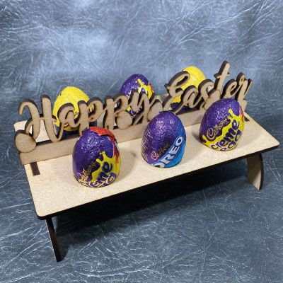 3D Happy Easter Chocolate Egg Stand Craft Kit