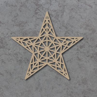 Geometric Star 02 Detailed Craft Shapes