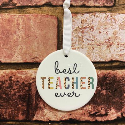Best Teacher Ever hanging keepsake