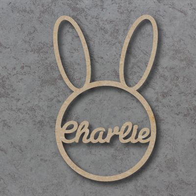 Rabbit Circle Hoop Names - Personalised