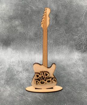 Personalised Freestanding Dad You Rock Guitar