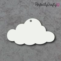 Cloud 01 Acrylic Craft Shapes WHITE & CLEAR, acrylic crafts, acrylic blanks, acrylic crafting blanks