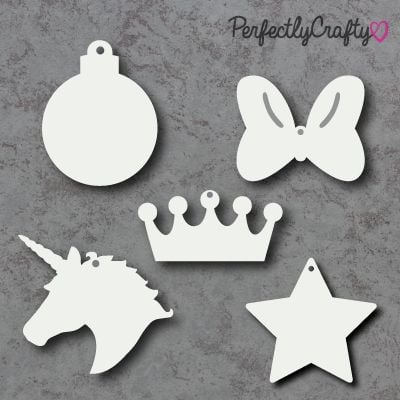 Pack of 10 Acrylic Shapes