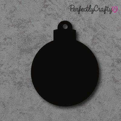Bauble Acrylic Craft Shape - Black