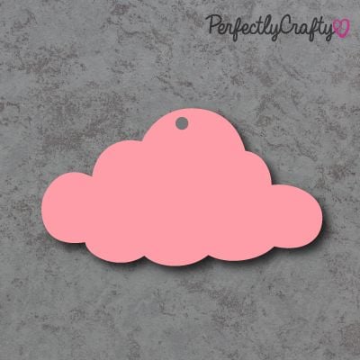 Cloud 01 Acrylic Craft Shapes PINK
