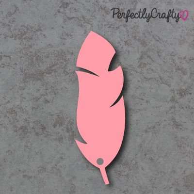 Feather Acrylic Craft Shapes PINK