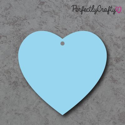 Heart Acrylic Craft Shapes BLUE