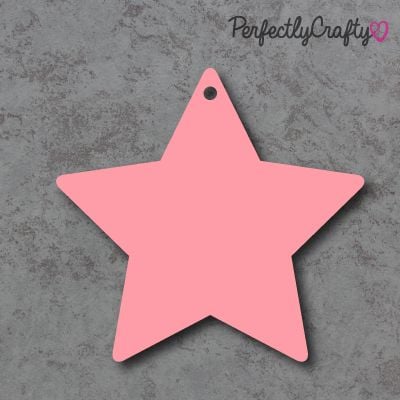 Star Acrylic Craft Shapes PINK