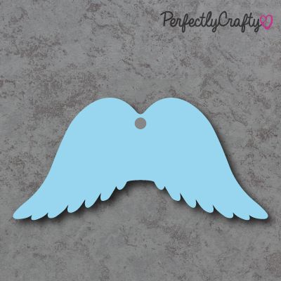 Wings Acrylic Craft Shapes BLUE