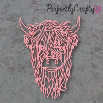 Geometric Cow 02 Acrylic Shape - PINK, acrylic crafts, acrylic blanks, acrylic crafting blanks