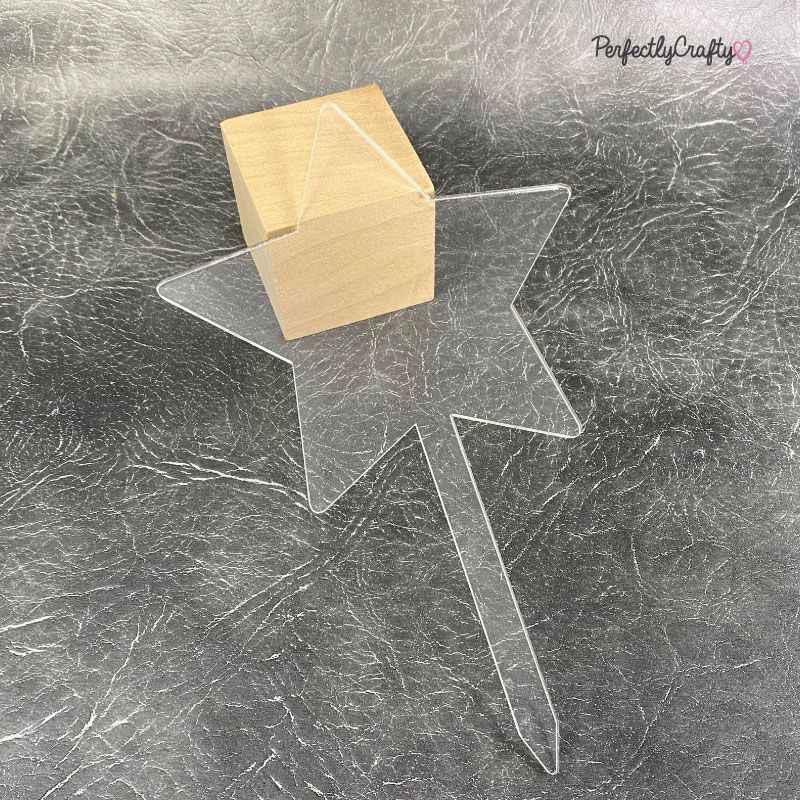 Clear Acrylic Star Cake Topper
