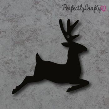 Reindeer Acrylic Craft Shape - BLACK,  acrylic blanks, acrylic crafts, acrylic crafting blanks