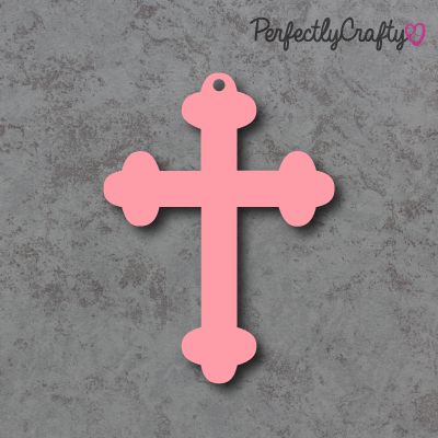 Cross Acrylic Craft Shape - PINK, acrylic blanks, acrylic crafts, acrylic c