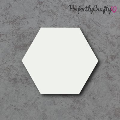 Hexagon Acrylic Craft Shapes WHITE/CLEAR acrylic crafts, acrylic blanks, ac