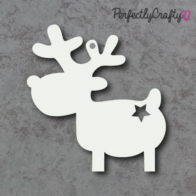 Acrylic Reindeer 02 Shapes WHITE or CLEAR, acrylic crafts, acrylic blanks, 