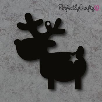 Acrylic Reindeer 02 Shapes BLACK, acrylic crafts, acrylic blanks, acrylic crafting blanks