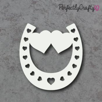 Acrylic Horse Shoe Linked Hearts Shapes WHITE or CLEAR, acrylic crafts, acrylic blanks, acrylic crafting blanks