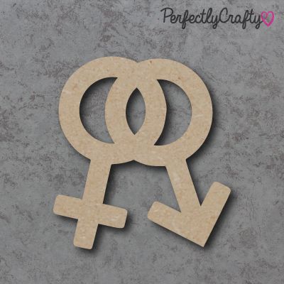Male and Female Symbol Blank Craft Shapes