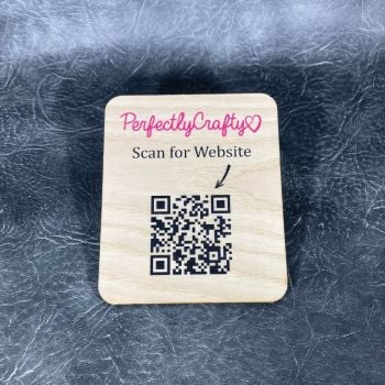 QR Code Business Plaque, perfect for shops / craft fairs