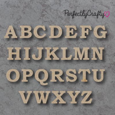 Bookman Bold Font Single mdf Wooden Letters  **PRICE PER LETTER**