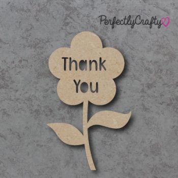 Thank You  Cutout Flower Sign