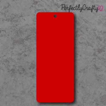 Bookmark Acrylic Craft Shape - RED, acrylic blanks, acrylic crafts