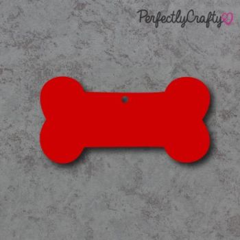 Dog Bone Acrylic Craft Shapes RED, acrylic crafts, acrylic blanks, acrylic crafting blanks