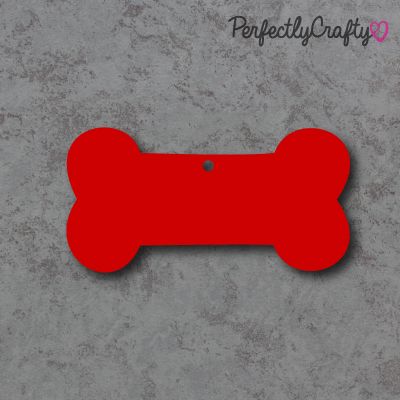 Dog Bone Acrylic Craft Shapes RED, acrylic crafts, acrylic blanks, acrylic 
