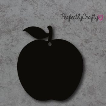 Acrylic Apple Shapes BLACK, acrylic crafts, acrylic blanks, acrylic crafting blanks
