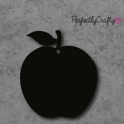 Acrylic Apple Shapes BLACK, acrylic crafts, acrylic blanks, acrylic craftin