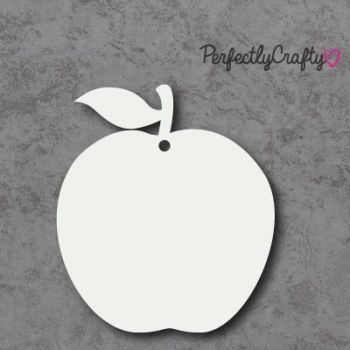 Acrylic Apple Shapes WHITE/CLEAR, acrylic crafts, acrylic blanks, acrylic crafting blanks