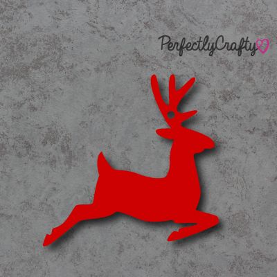 Reindeer Acrylic Craft Shape - RED,  acrylic blanks, acrylic crafts, acryli