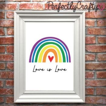 Love is Love Rainbow - A4 art print