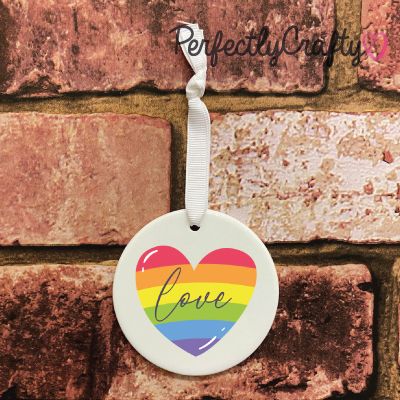 Love Rainbow hanging keepsake