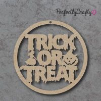 Trick or Treat Circle 01 MDF Sign