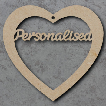 Personalised Heart (with text of your choice)