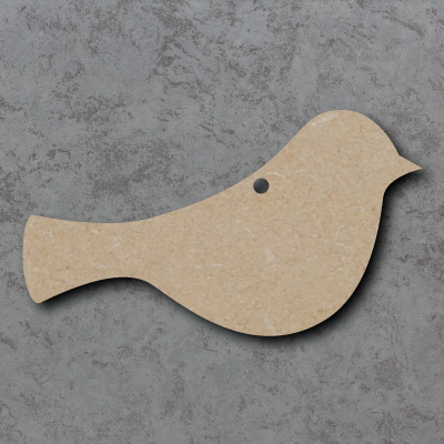 Country Love Crafts Small Bird Shaped Wooden Craft Blanks Light Brown 