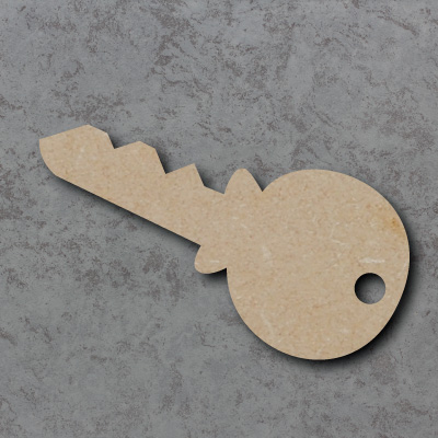 Key B - Yale Lock Wooden Craft Shapes