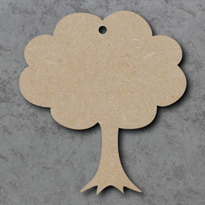Wooden MDF Tree Set inc 10 free hearts and Family word Craft Blank Shape S181 