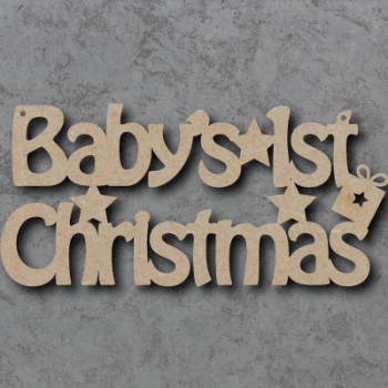 Babys First Christmas Craft Sign